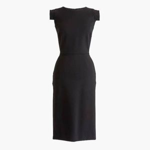 J.Crew Resume Dress Size 6 STRETCH PONTE Black